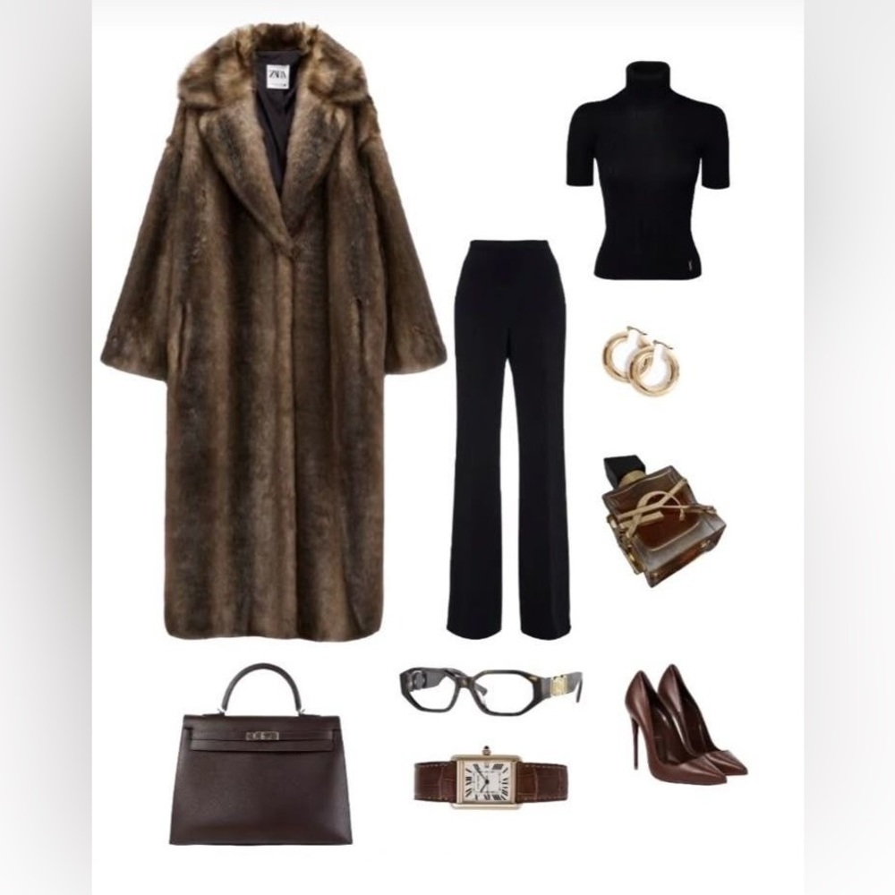 Wink Brown Fur Coat